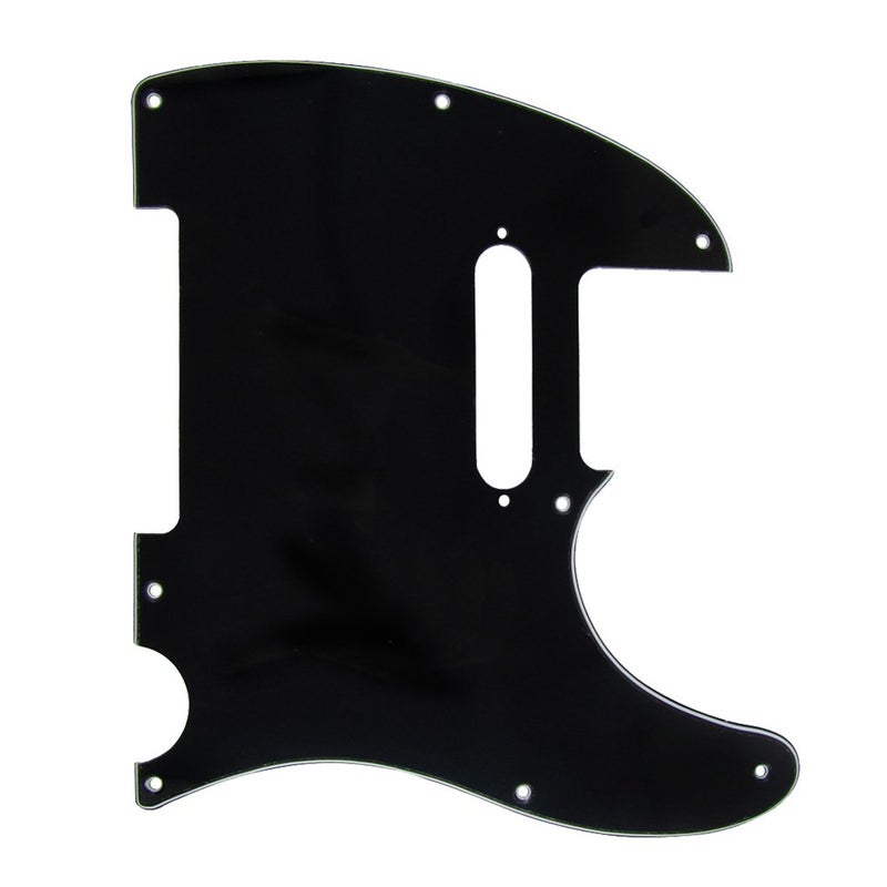 FLEOR 8 Hole TL Pickguard Scratch Plate with Pickguard Screws Set Fit USA/MX Standard TL Style Pickguard Replacement, 3Ply Black - Image 5